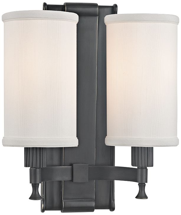 Palmdale 12" High 2-Light Old Bronze Wall Sconce
