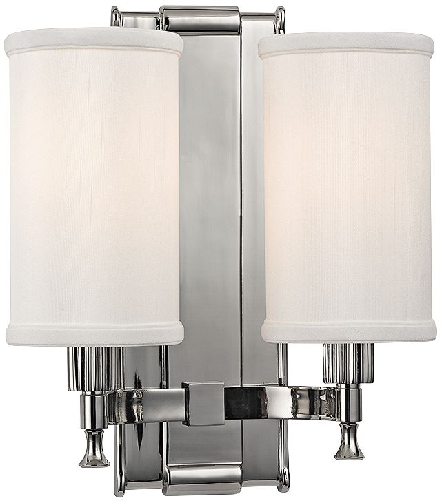 Palmdale 12" High 2-Light Polished Nickel Wall Sconce