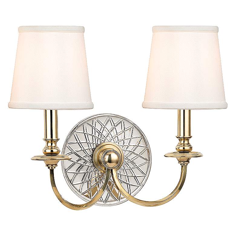 Yates 14" High 2-Light Aged Brass Wall Sconce - #5T422 ... Yates 14" High 2-Light Aged Brass Wall Sconce - #5T422 ... on Aged Brass Wall Sconce id=68696