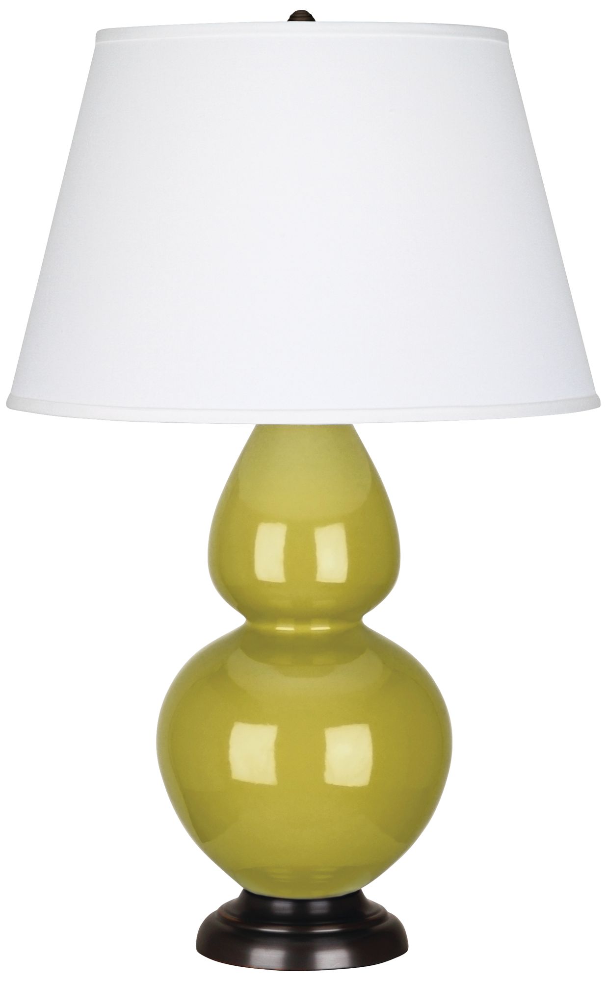 Robert Abbey Citron Ceramic and Bronze Large Table Lamp