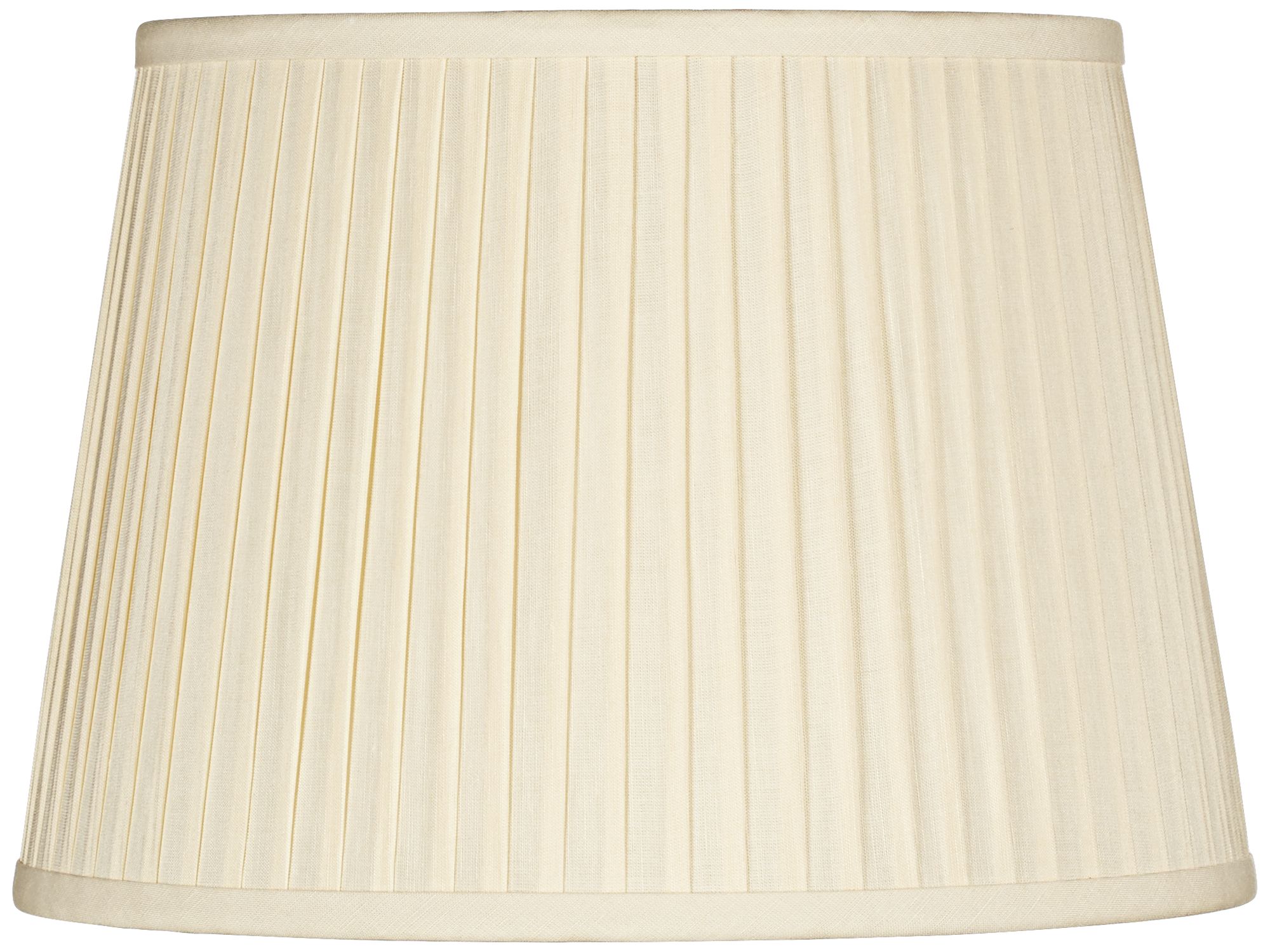 Eggshell Drum Knife Pleat Shade 14x17x11 (Spider)