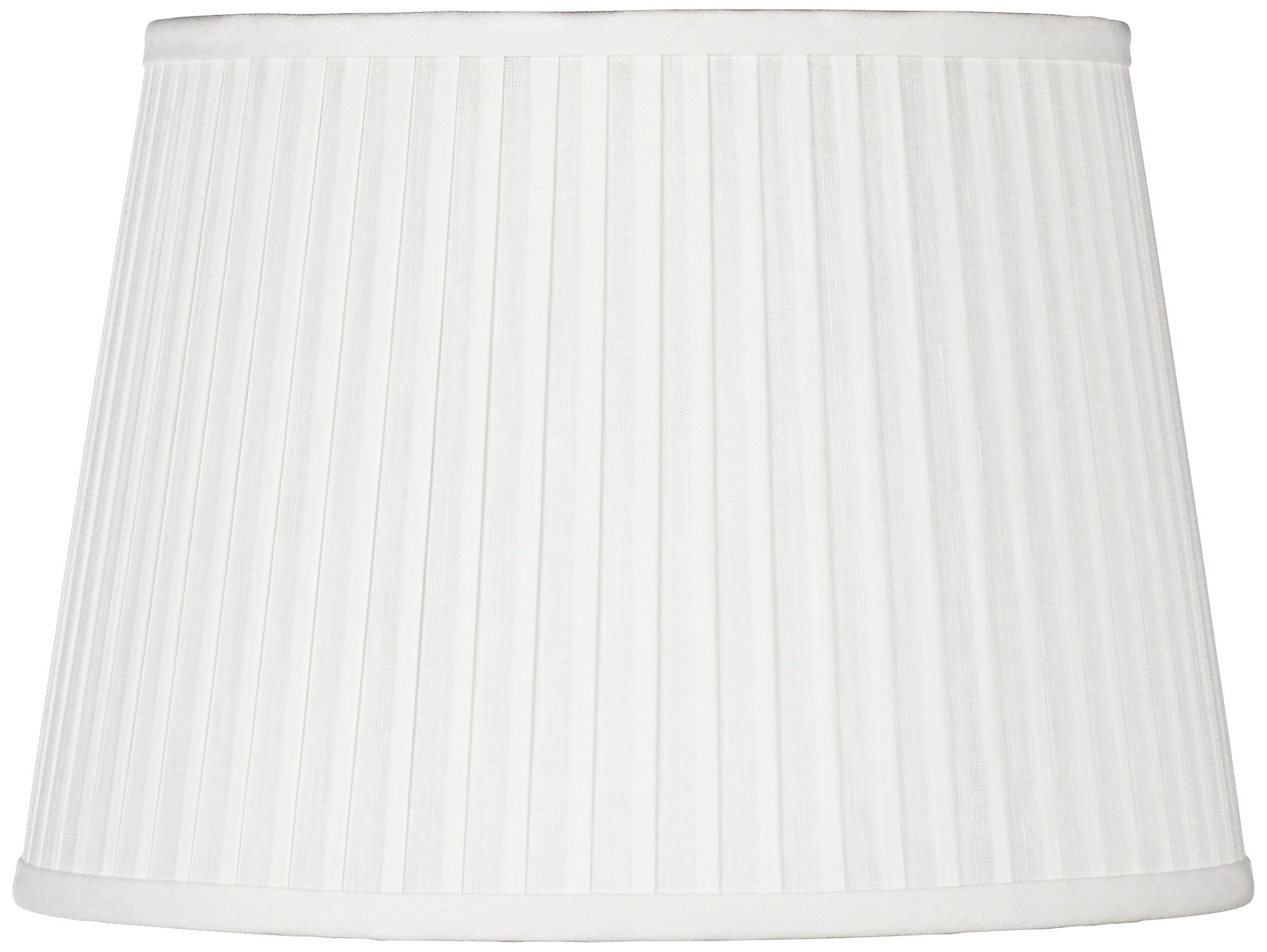 Off-White Drum Knife Pleat Shade 14x17x11 (Spider)