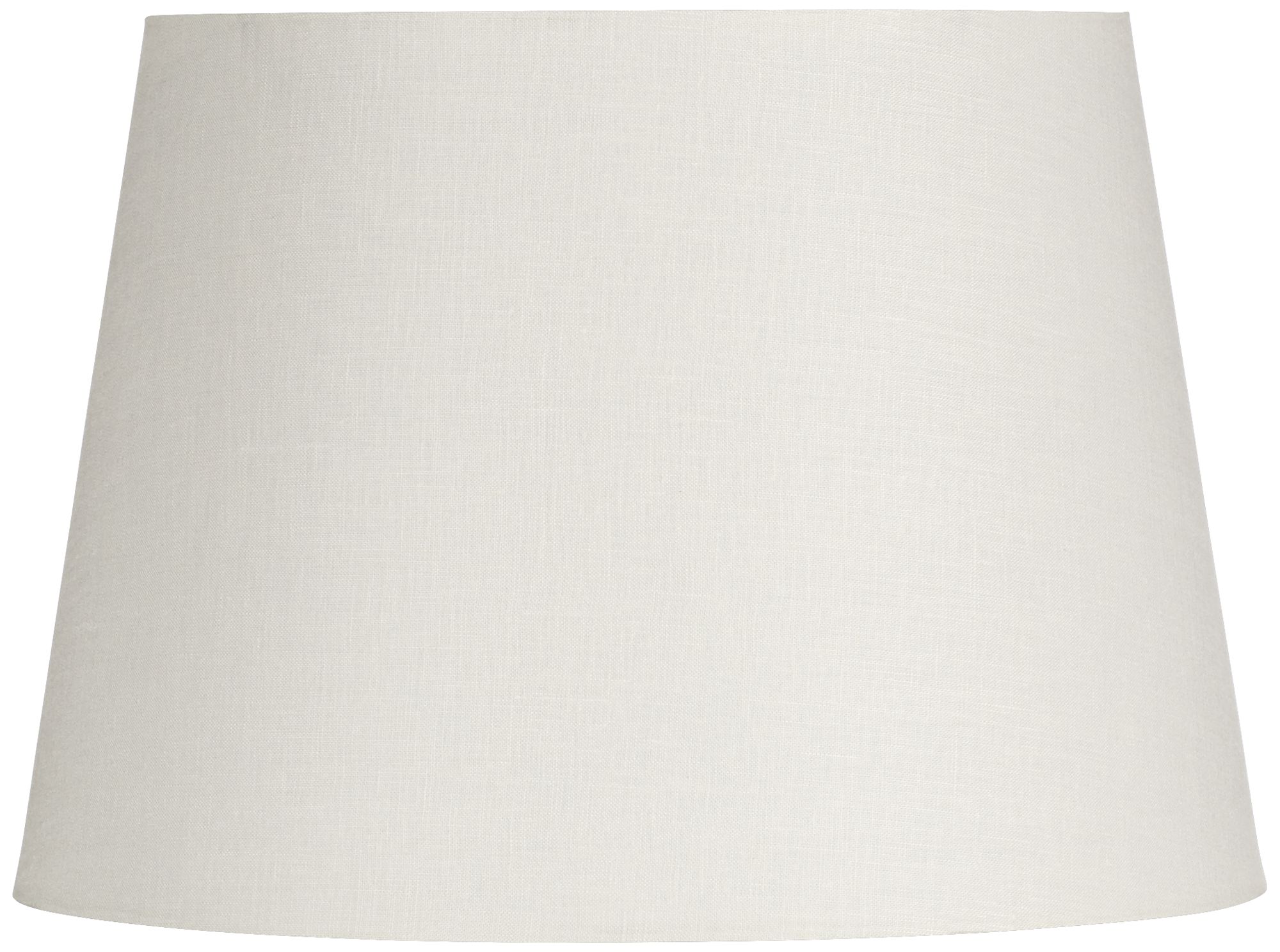 Off-White Linen Hardback Drum Shade 11x14x10 (Spider)