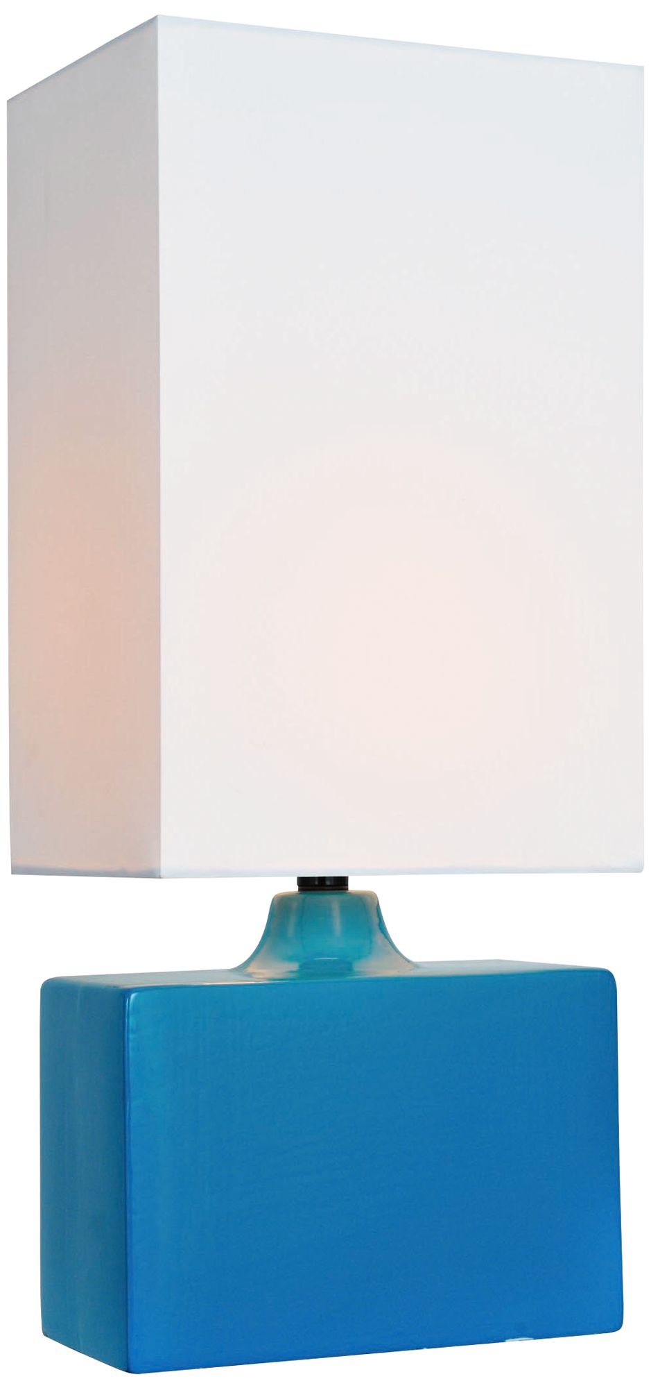 Lite Source 17 1/2" High Kara Aqua Ceramic Accent Table Lamp