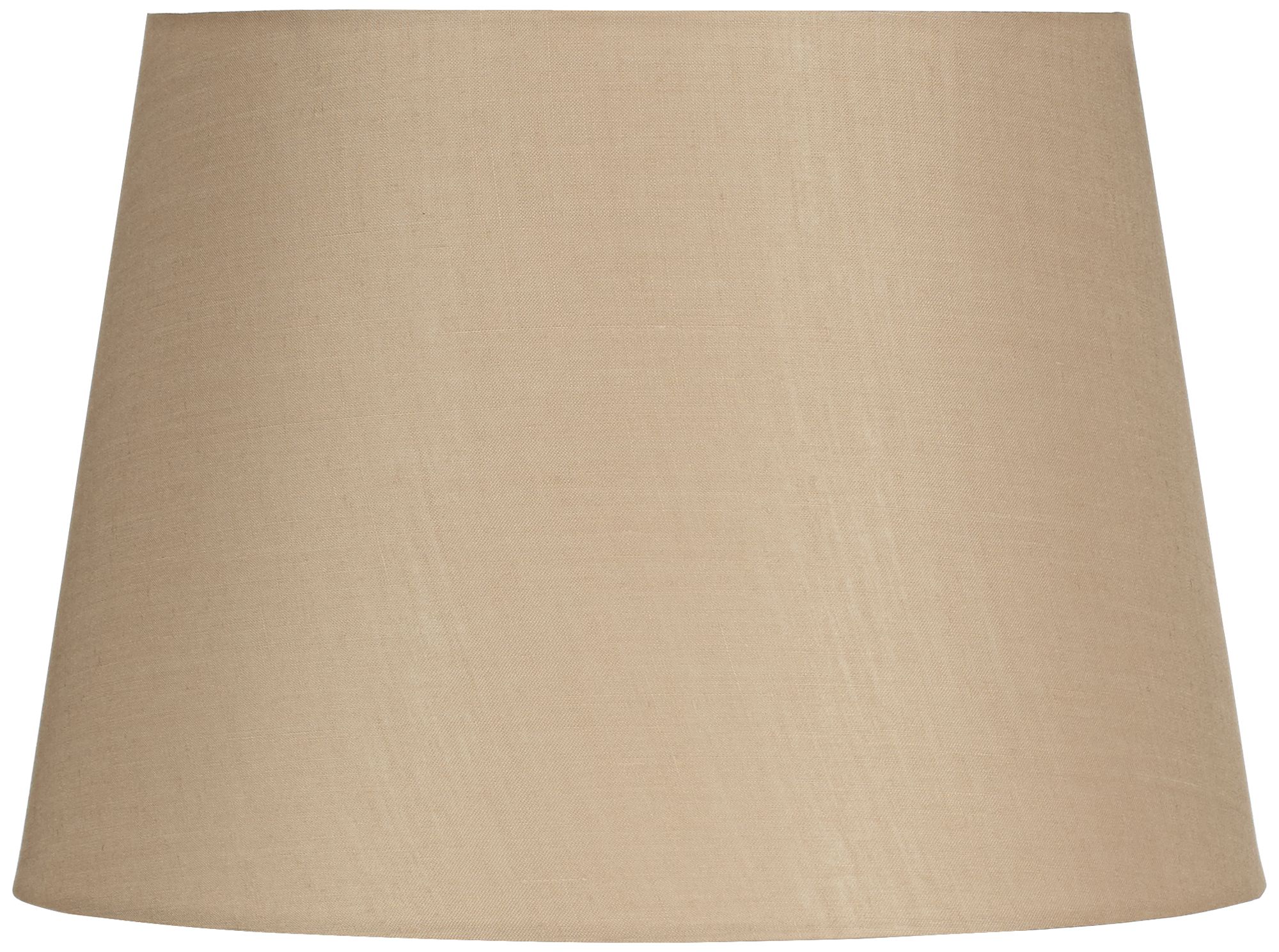 Beige Linen Hardback Drum Shade 15x18x12 (Spider)