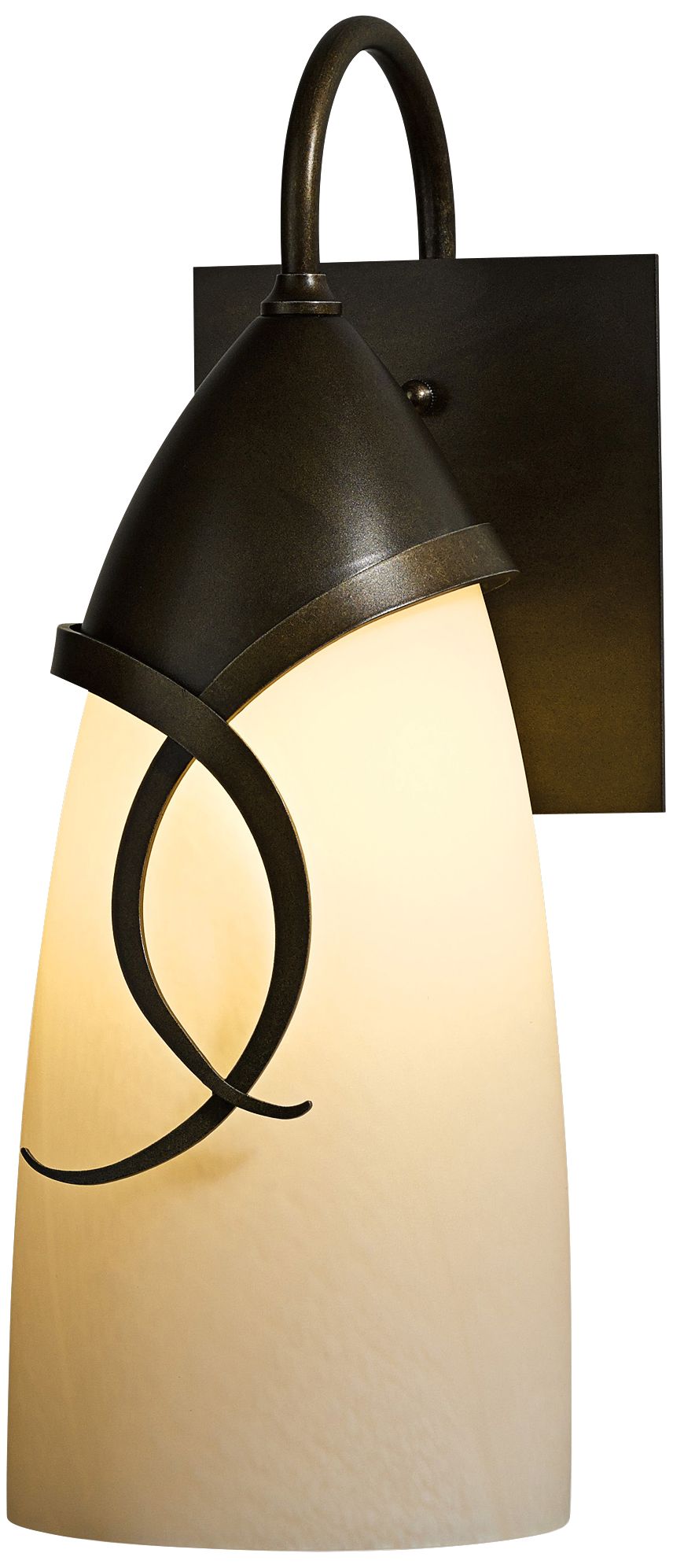 Hubbardton Forge Flora 14 1/2" High Bronze Outdoor Wall Light