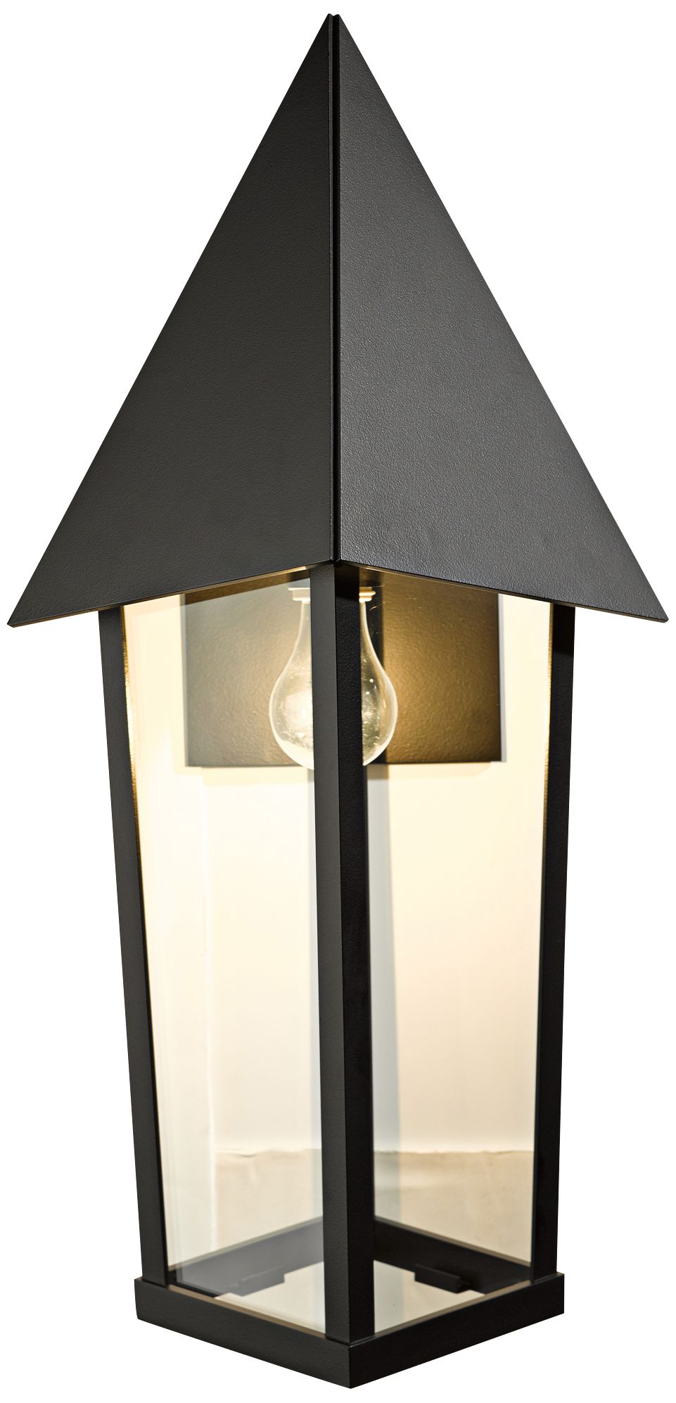 Hubbardton Forge Elton 26" High Black Outdoor Wall Light