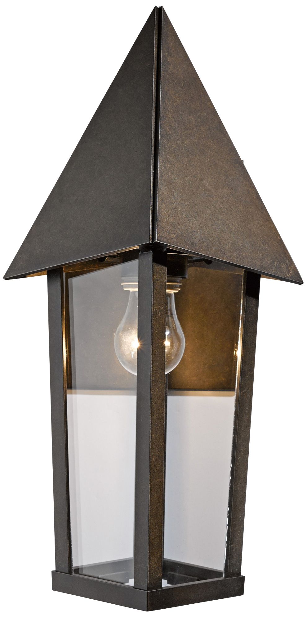 Elton 16 1/2" High Bronze Outdoor Wall Light