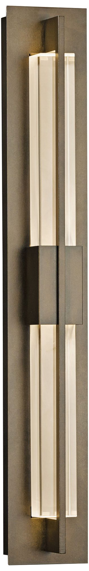 Hubbardton Forge Double Axis 31" High Bronze LED Wall Light