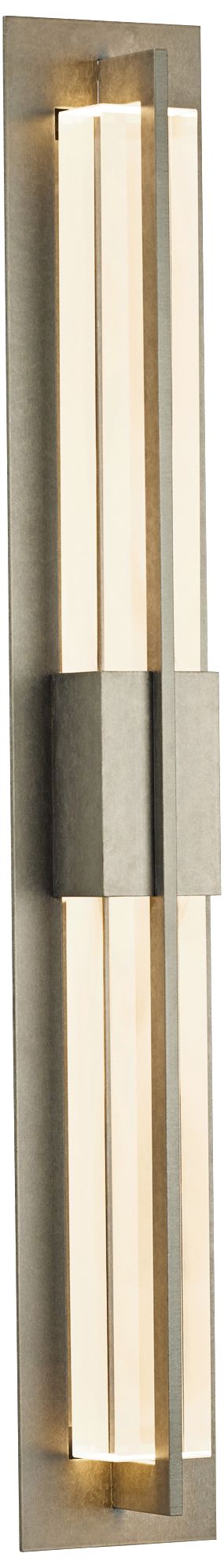Hubbardton Forge Double Axis 38" High Steel LED Wall Light