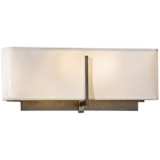 Hubbardton Forge Exos 16 1/2&quot; Wide Dark Smoke Wall Sconce