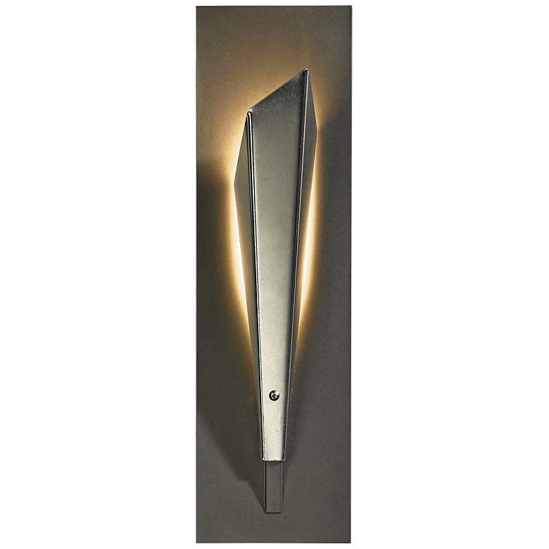 Hubbardton Forge Quill 15 1/2&quot; High Platinum LED Wall Sconce