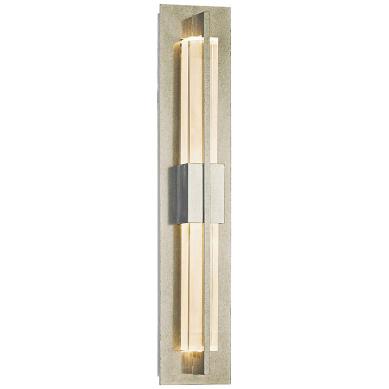 Hubbardton Forge Double Axis 23 1/2&quot; Platinum LED Wall Sconce