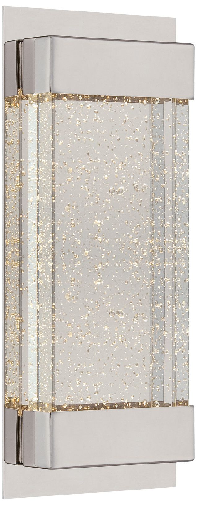 WAC Mythical 13" High Polished Nickel LED Wall Sconce