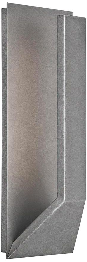 WAC Uno 15" High Graphite Outdoor LED Wall Light