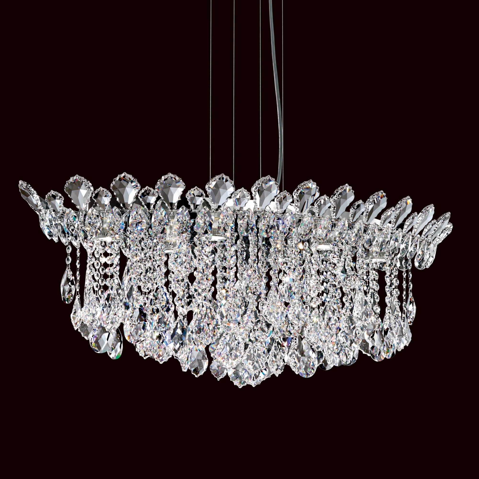 Schonbek Trilliane Cluster 35 1/2" Wide Crystal Pendant