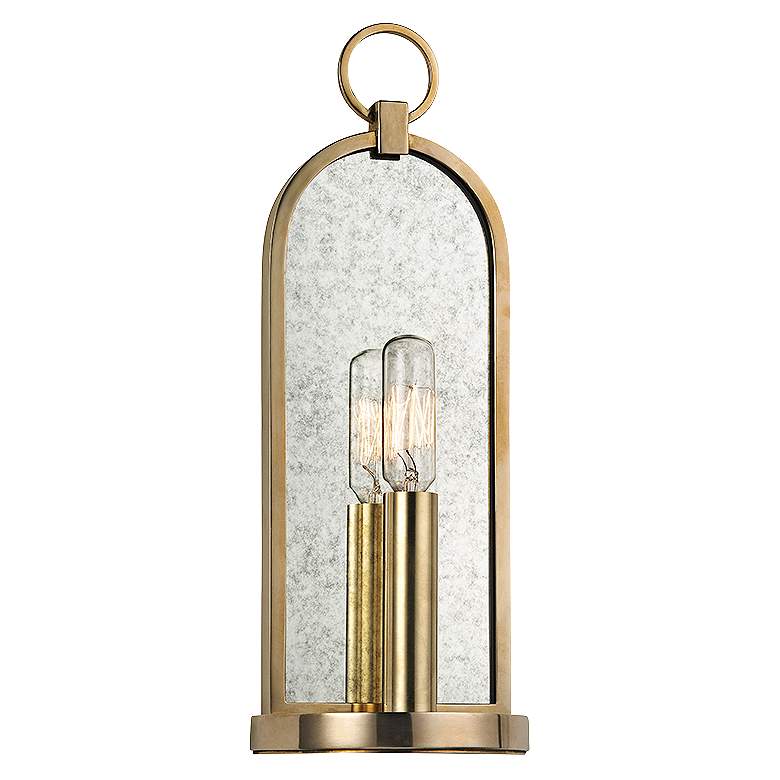 Hudson Valley Lowell 13 3/4" High Aged Brass Wall Sconce ... Hudson Valley Lowell 13 3/4" High Aged Brass Wall Sconce ... on Aged Brass Wall Sconce id=85804