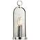 Hudson Valley Lowell 13 3/4" High Polished Nickel Sconce