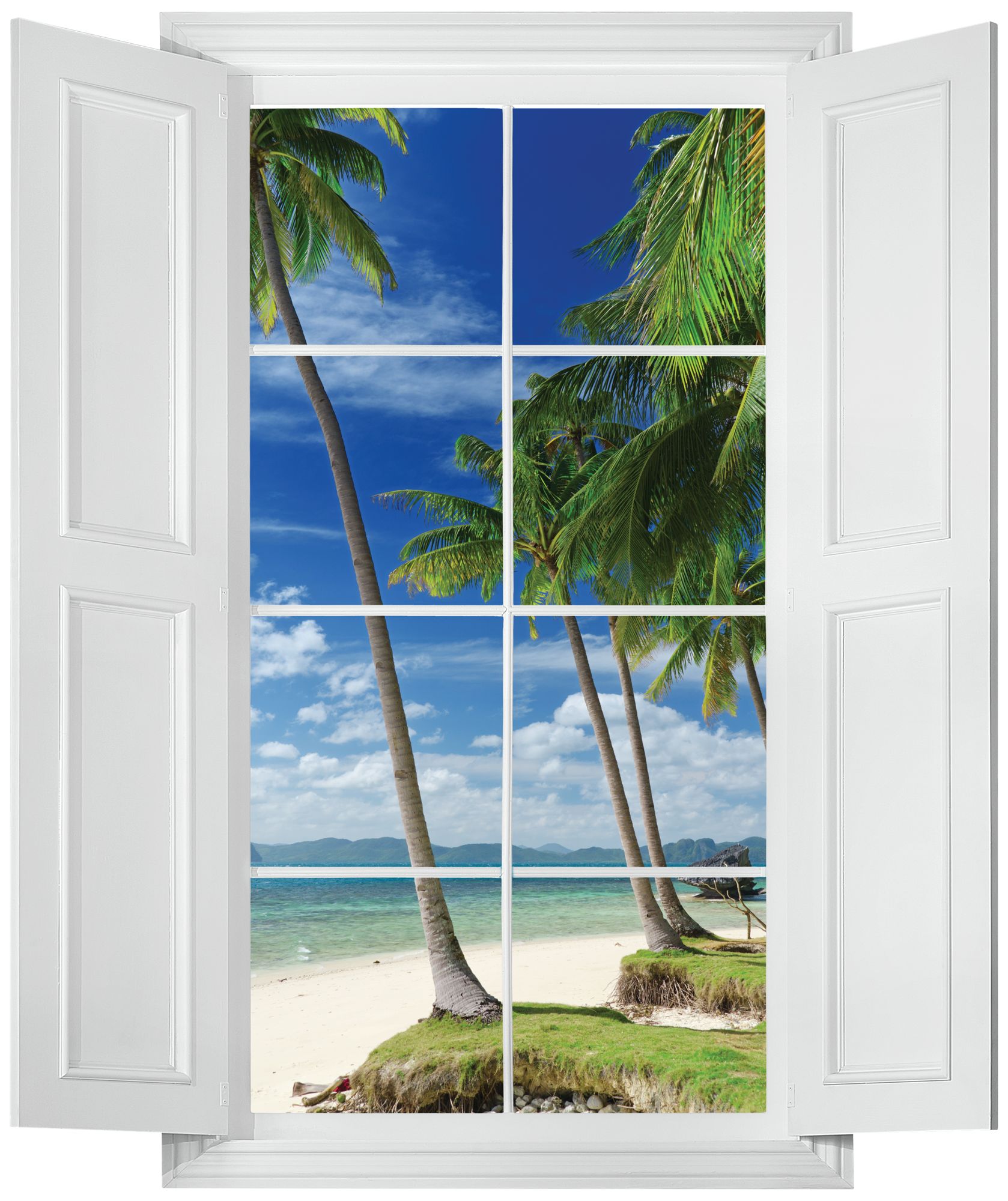 Tropical Paradise Wall Decal – Vibrant, Removable Home Decor
