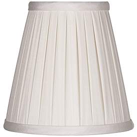 ENYA BOX PLEAT 10" SHADE IN LIGHT CREAM COLOUR FOR TABLE LAMP OR CEILING 