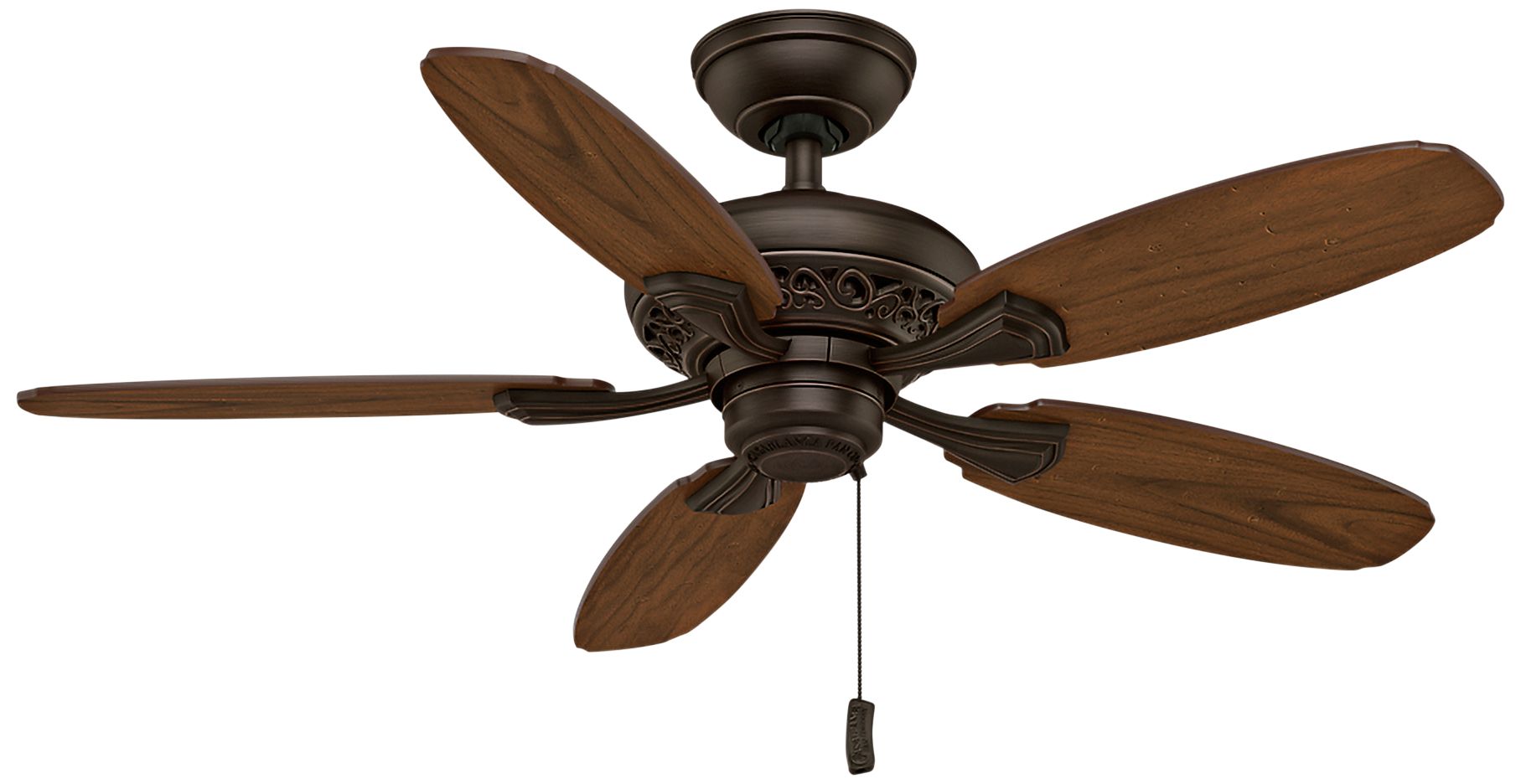 44" Casablanca Fordham Brushed Cocoa Ceiling Fan