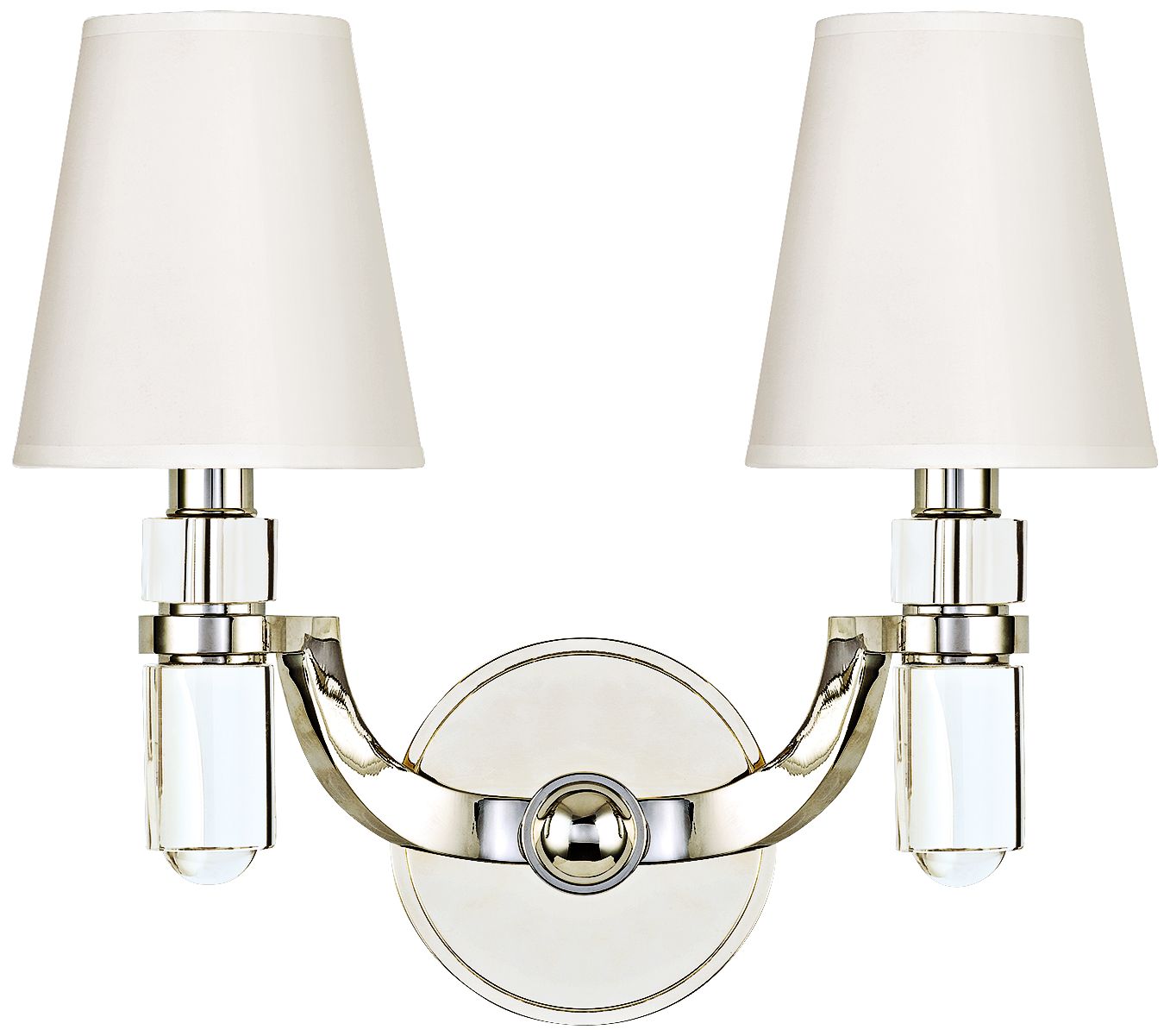 Hudson Valley Dayton 2-Light 13 1/2"W Nickel Wall Sconce