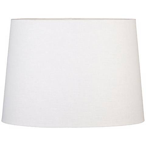 Off-White Oval Hardback Linen Shade 10/7x12/8x9 (Spider) - #5Y299 ...