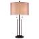 Howell Double Drum Shade Bronze Table Lamp