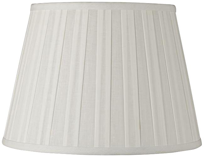 Off-White Euro Boxed Pleat Linen Shade 8x12x8 (Spider)