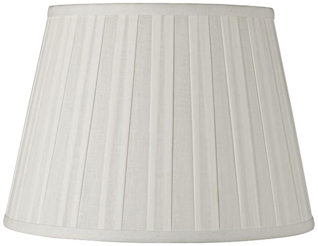 Off-White Euro Box Pleat Linen Shade 10x16x10 (Spider)