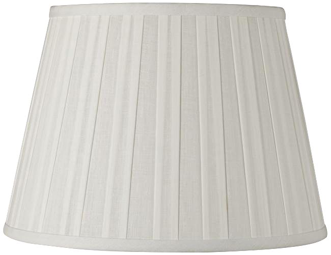 Off-White Euro Box Pleat Linen Shade 11x17x11 (Spider)