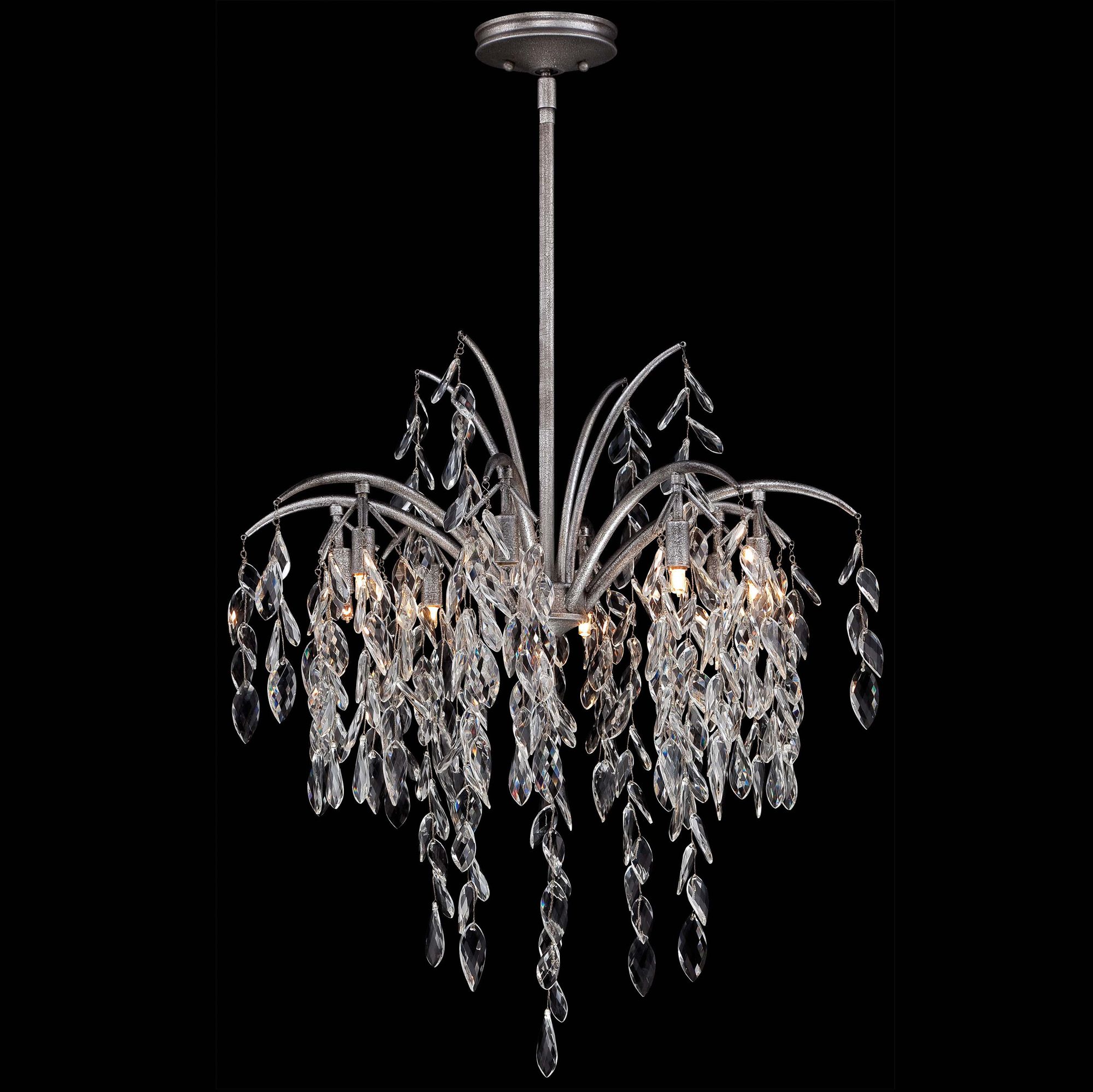 Metropolitan Bella Flora 26 3/4"W Silver Mist Chandelier