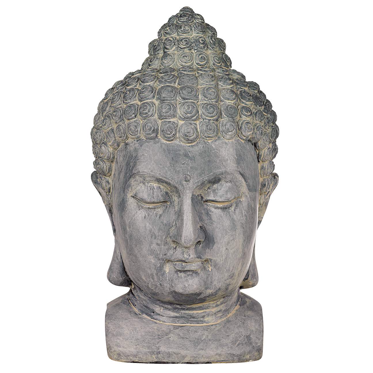 Meditating Buddha Head 18 1/2
