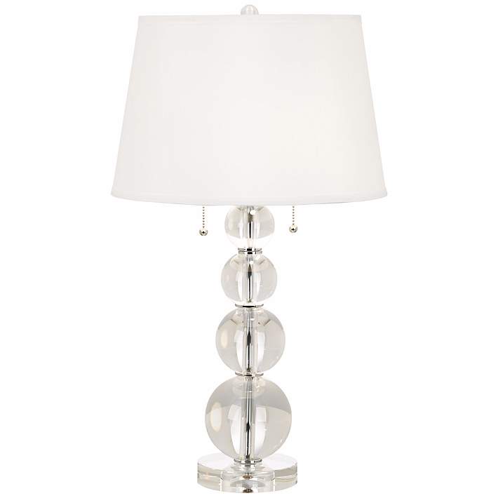 Vienna Full Spectrum Stacked Crystal, Stacked Crystal Ball Floor Lamp