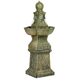 Tuscan Garden Pedestal 54&quot; High Outdoor Fountain