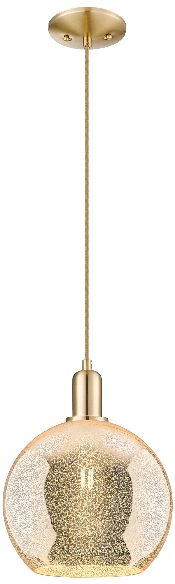 Innovations Lighting Arcadia Athens 10"w Bronze Cord Mini Pendant W/ Mercury Shade