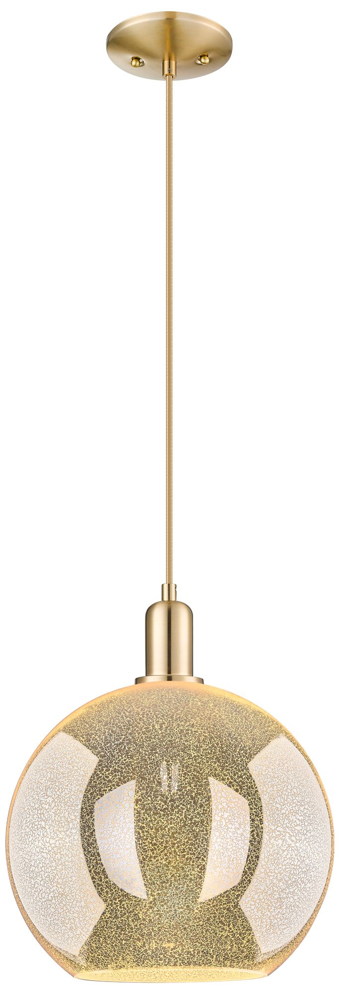 Innovations Lighting Arcadia Athens 12"w Bronze Cord Mini Pendant W/ Mercury Shade