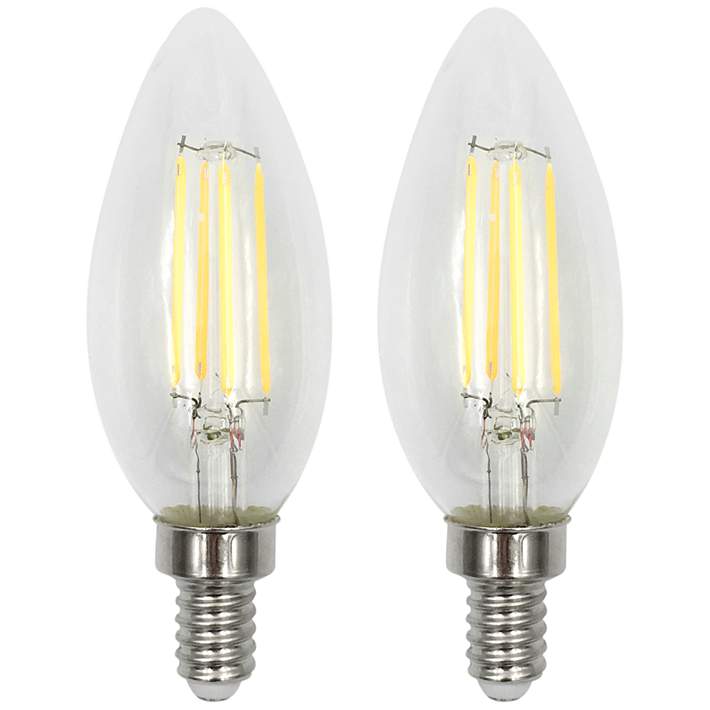 5 x Candle Light Bulbs Clear Incandescent 60W SES E14 Filament Lightbulb 