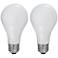 100W Equivalent Frosted 12W LED Dimmable Standard A21 2-Pack