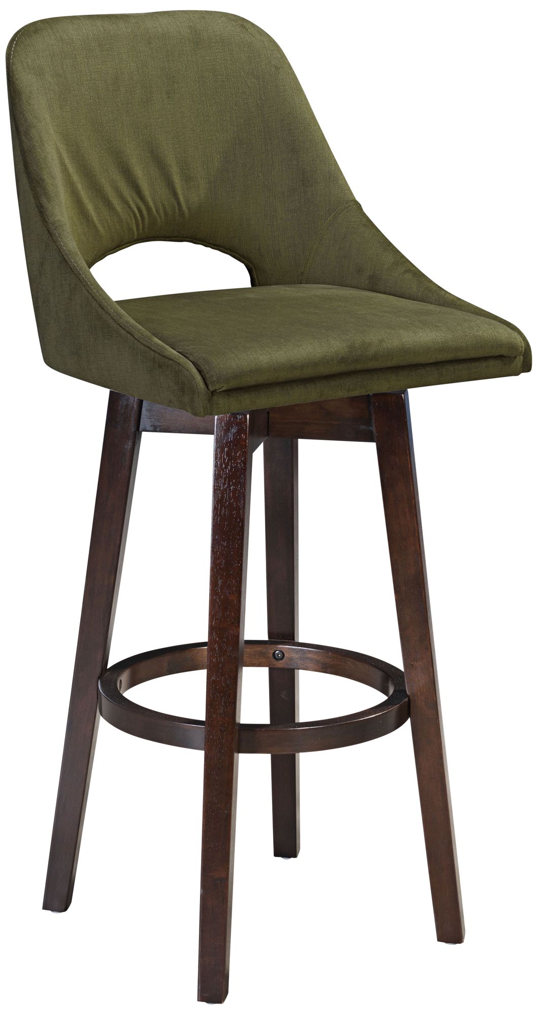 Zuo Ashmore Emerald Green Upholstered Bar Chair