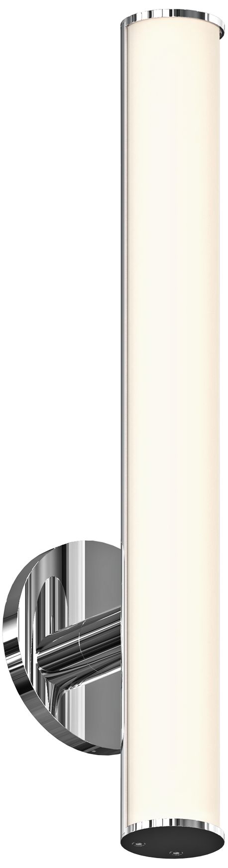 Bauhaus Columns 18" High Polished Chrome LED Wall Sconce