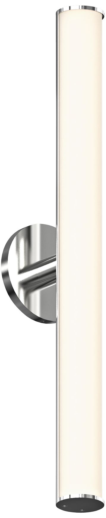 Bauhaus Columns 24"H Satin Chrome LED Wall Sconce