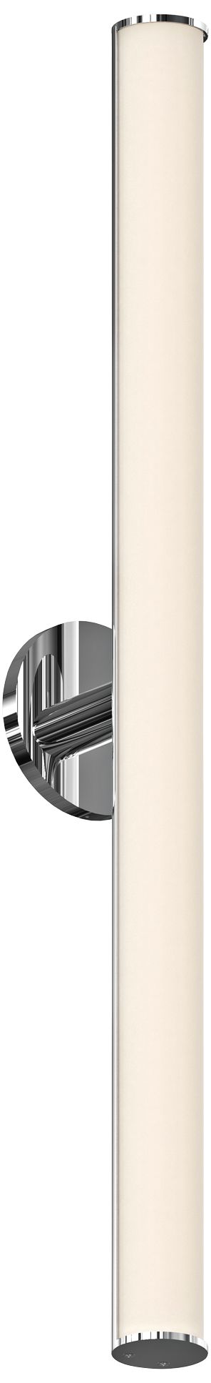 Bauhaus Columns 32" High Polished Chrome LED Wall Sconce