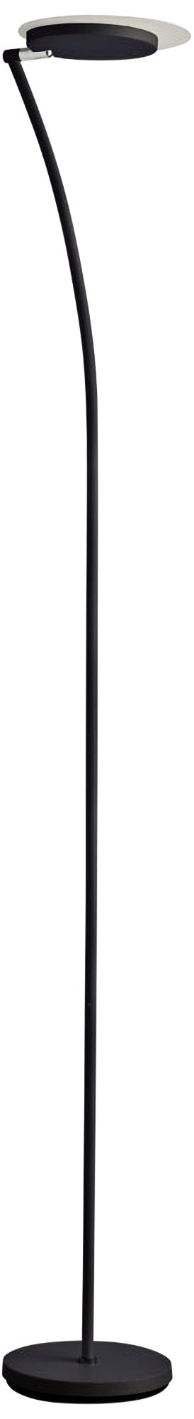 Haven Matte Black Metal LED Torchiere Floor Lamp
