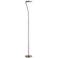 Haven Satin Chrome Metal LED Torchiere Floor Lamp