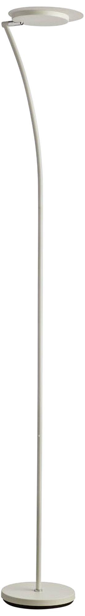 Haven Matte White Metal LED Torchiere Floor Lamp