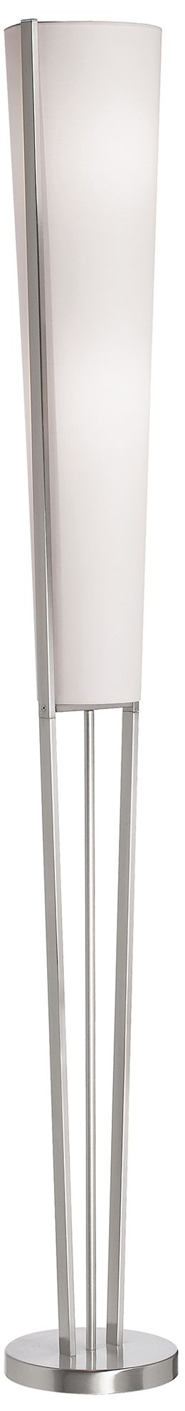 Emotions Satin Chrome 2-Light Floor Lamp