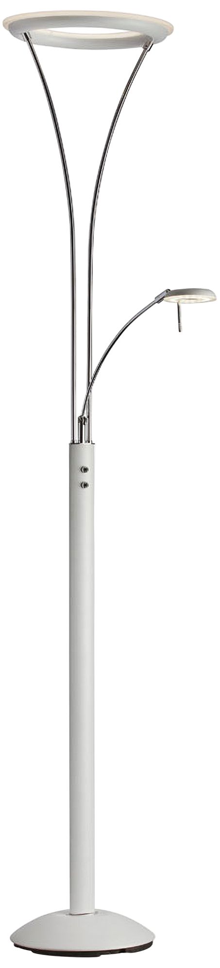 white torchiere floor lamp