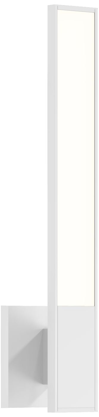 Sonneman Planes 18" High Satin White LED Wall Sconce