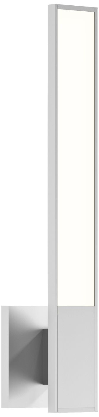 Sonneman Planes 18"H Bright Satin Aluminum LED Wall Sconce
